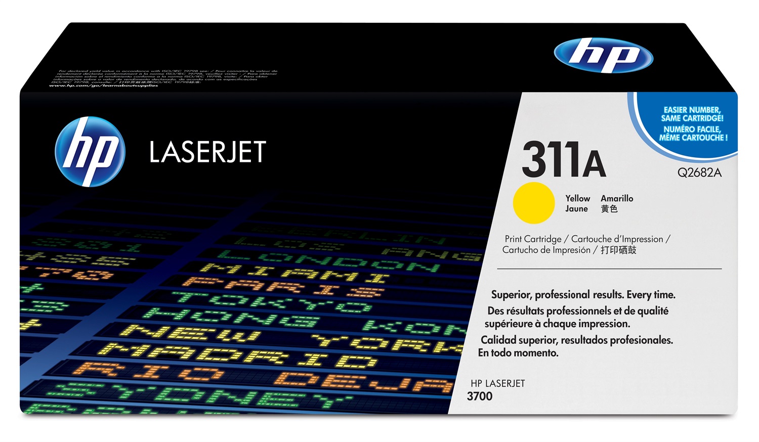 HP 311A Yellow Original LaserJet Toner Cartridge - Giallo, 6000 pagine, Compatibile con HP Color LaserJet 3700 Series, 1 pz