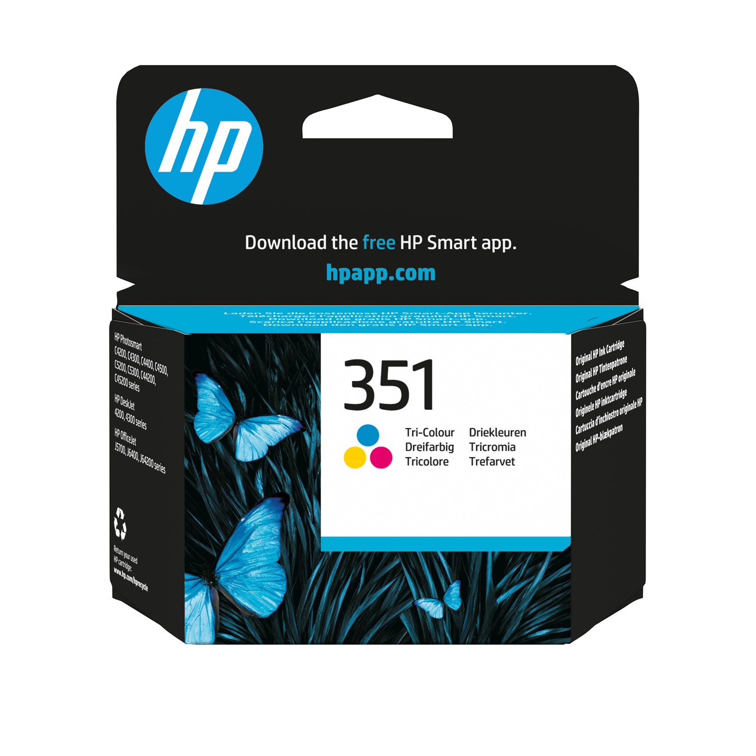 HP Cartuccia originale inchiostro tricromia 351 - CB337EE, 170 pagine, compatibile con DeskJet e OfficeJet