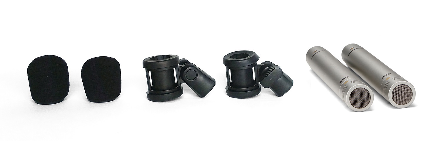 Samson C02 Coppia Microfoni a Condensatore Supercardioidi Pencil - Risposta in Frequenza 40-20000Hz, SPL max 134dB