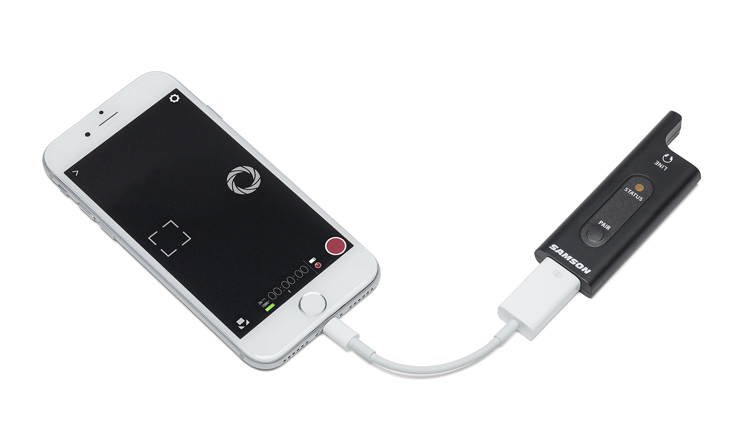 Samson XPD2 Lavalier USB Digital Wireless System - Microfono Completo 2.4 GHz con Ricevitore USB e Trasmettitore a Batteria