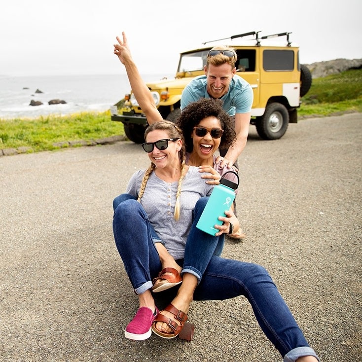 Hydro Flask Borraccia Wide Mouth 946 ml (32 oz) in Acciaio Inossidabile con Isolamento Sottovuoto, Coperchio a Prova di Perdite - Bianco