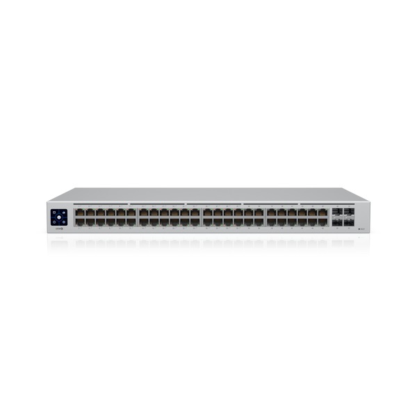 Ubiquiti UniFi USW-48-POE Switch di Rete Gestito L2 48 Porte Gigabit Ethernet (10/100/1000) con Supporto Power over Ethernet (PoE) 1U in Acciaio Inossidabile