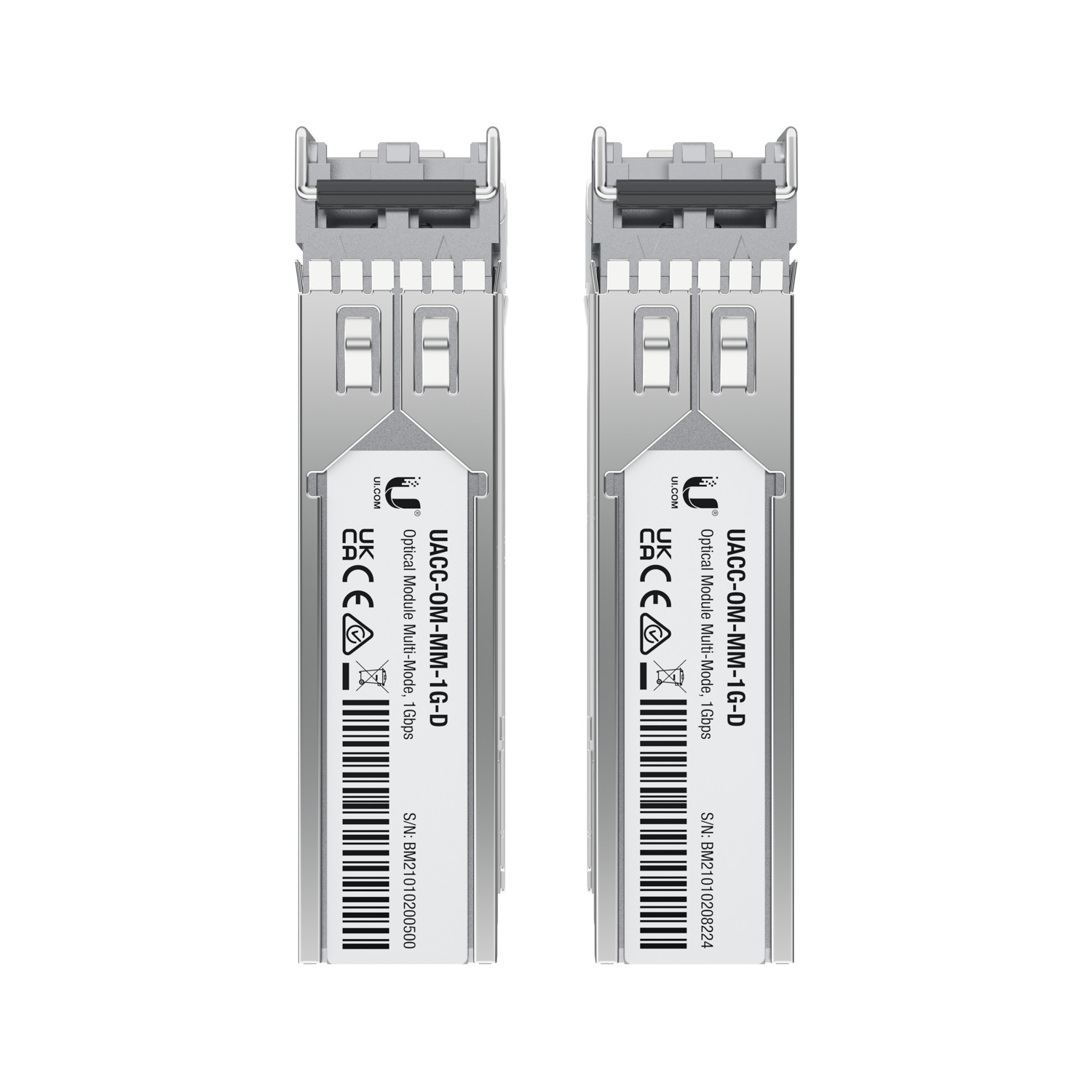 Ubiquiti UACC-OM-MM-1G-D-2 Modulo SFP Multimodale 1250 Mbit/s, LC, 550 m, 850 nm - Pacchetto da 2