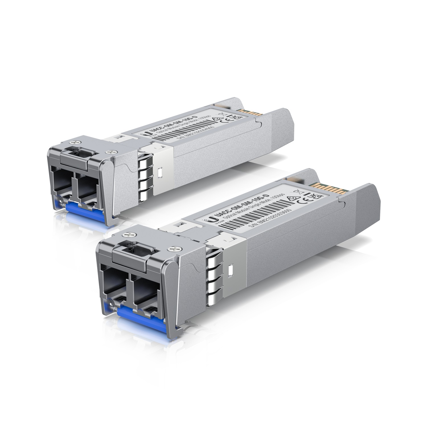 Ubiquiti UACC-OM-SM-10G-D-20 Modulo SFP Fibra Ottica Single-Mode 10 Gbps LC 10 km Acciaio Inossidabile - 20 pz