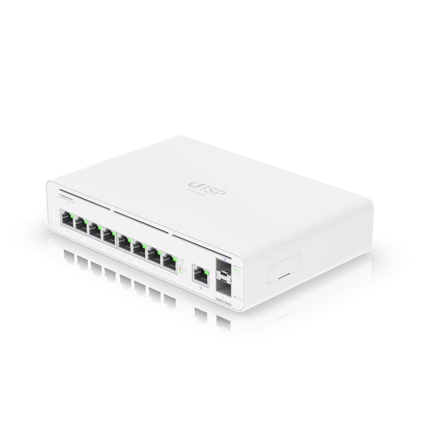 Ubiquiti UISP Console Gateway/Controller 10, 100, 1000 Mbit/s con 2x 10G SFP e 9x GbE RJ, 1U, Metallo, ARM Cortex-A57