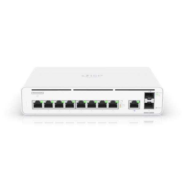 Ubiquiti UISP Console Gateway/Controller 10, 100, 1000 Mbit/s con 2x 10G SFP e 9x GbE RJ, 1U, Metallo, ARM Cortex-A57