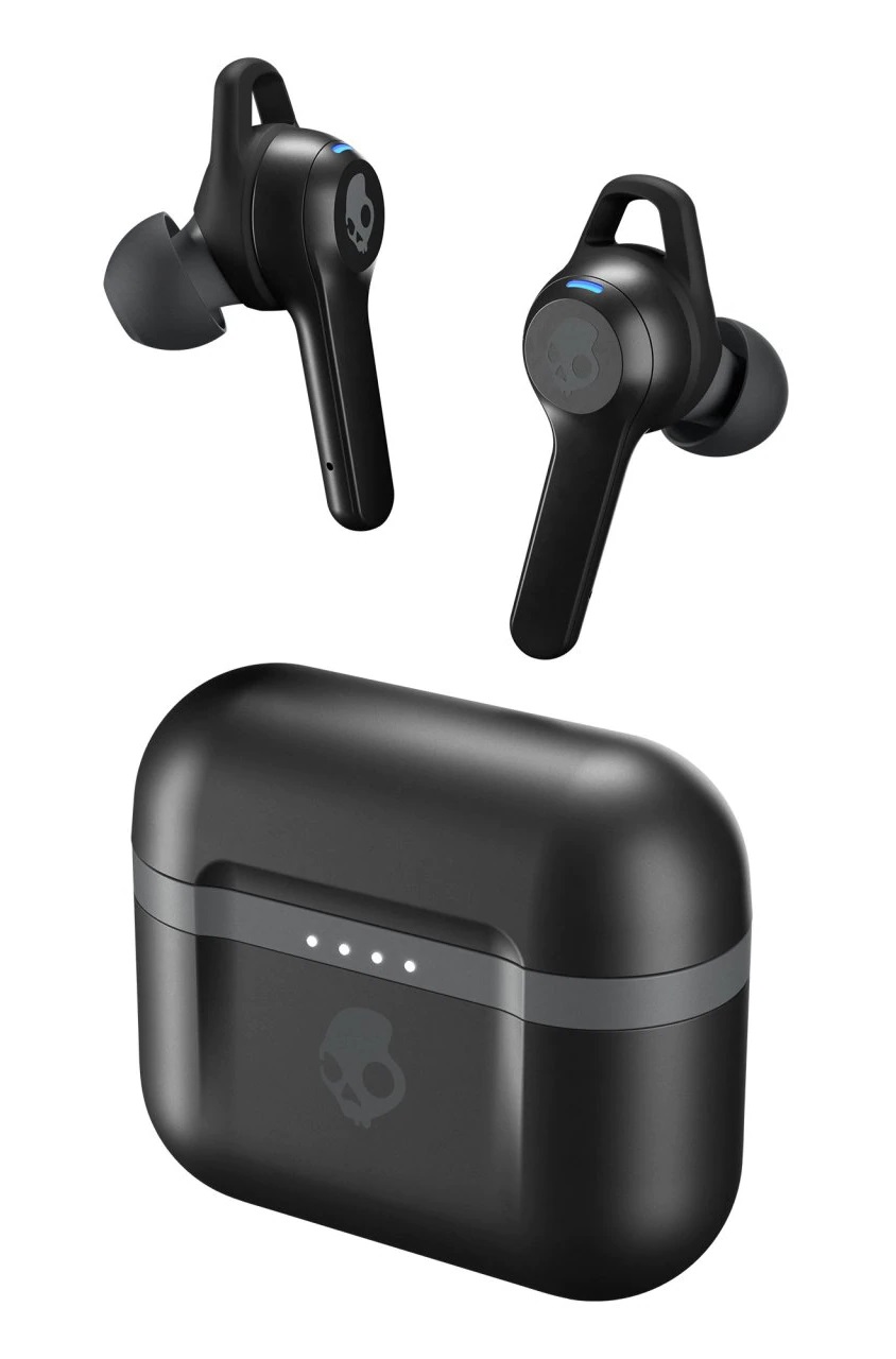 Skullcandy Indy Evo - Auricolari True Wireless Bluetooth 5 con Microfono, Autonomia Fino a 30 Ore, Resistenza IP55, In-ear, Nero