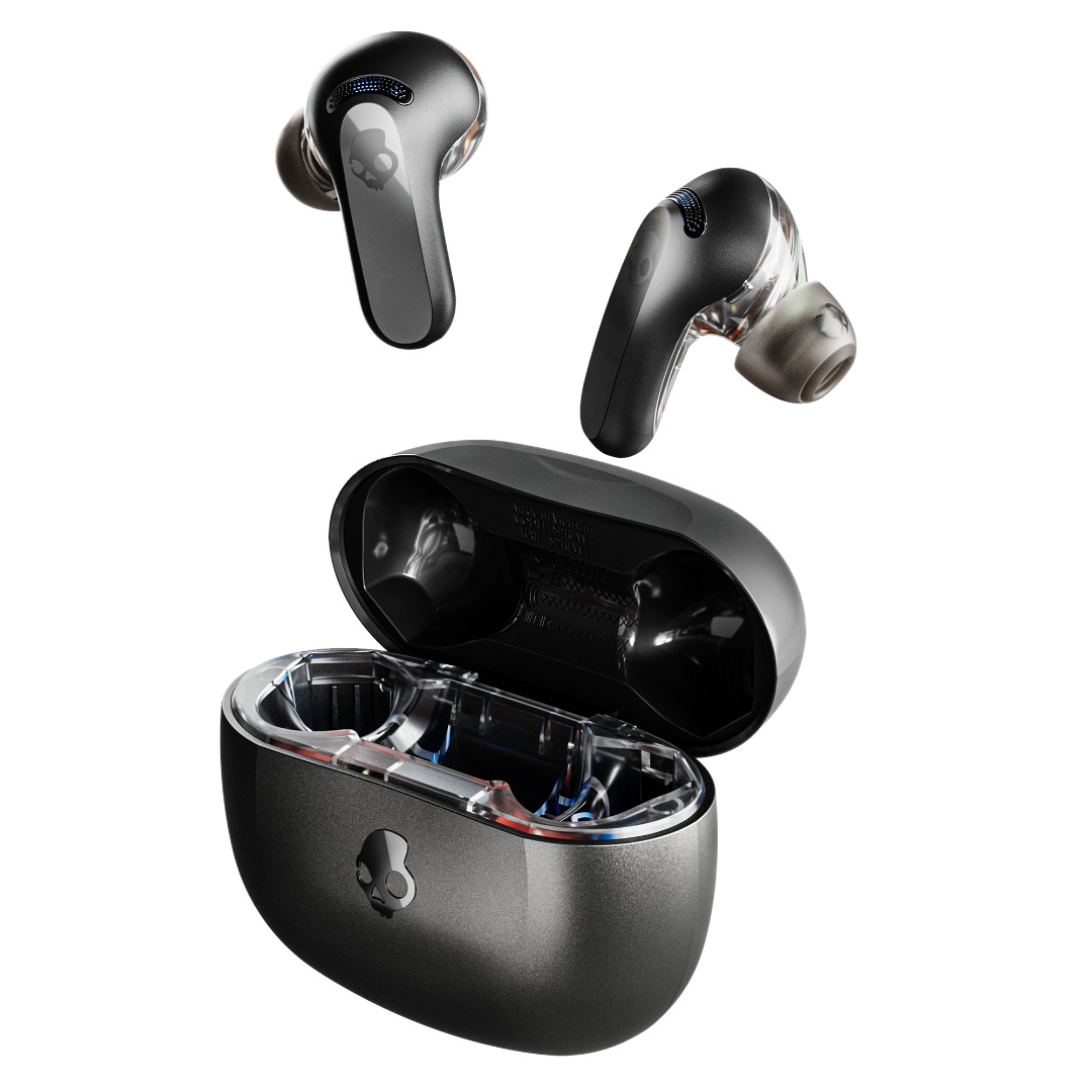 Skullcandy Rail ANC Cuffie Wireless In-Ear con Cancellazione del Rumore, Microfono e 27 Ore di Autonomia - Compatibili con iPhone e Android - Nero