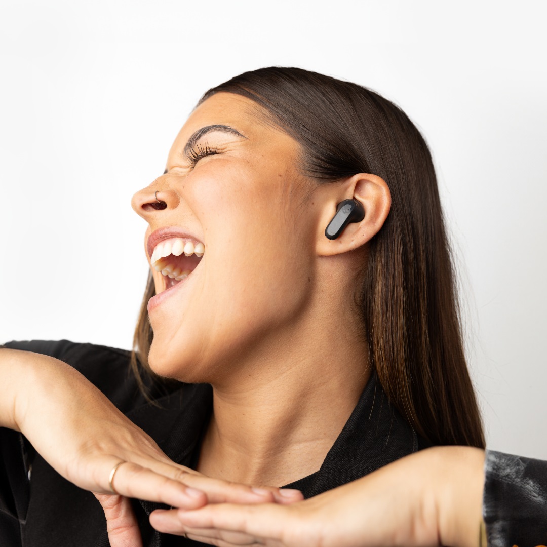 Skullcandy Rail ANC Cuffie Wireless In-Ear con Cancellazione del Rumore, Microfono e 27 Ore di Autonomia - Compatibili con iPhone e Android - Nero