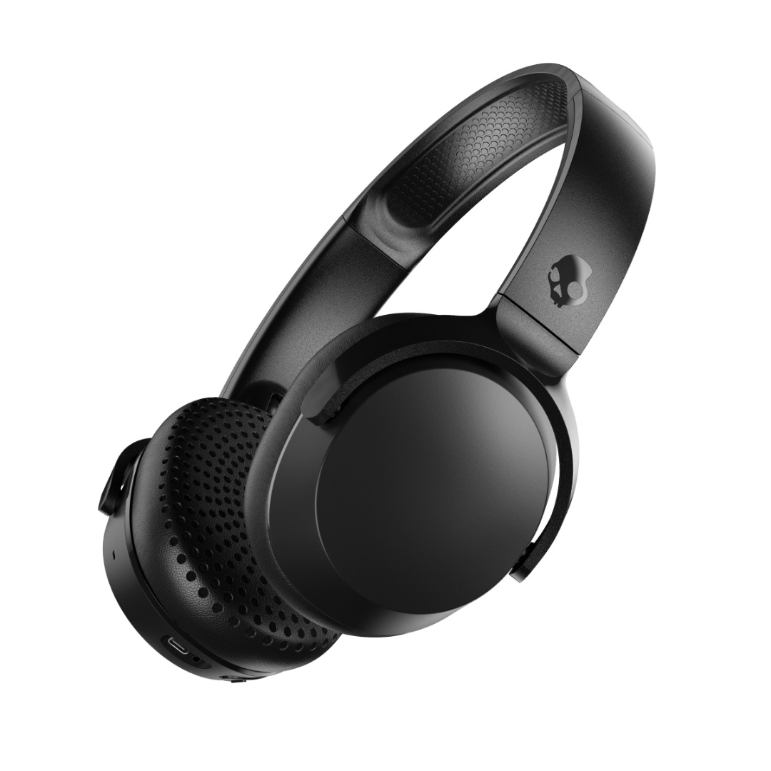 Skullcandy Riff 2 Cuffie Wireless On-Ear Bluetooth con Microfono, Fino a 34 Ore di Autonomia, Nero