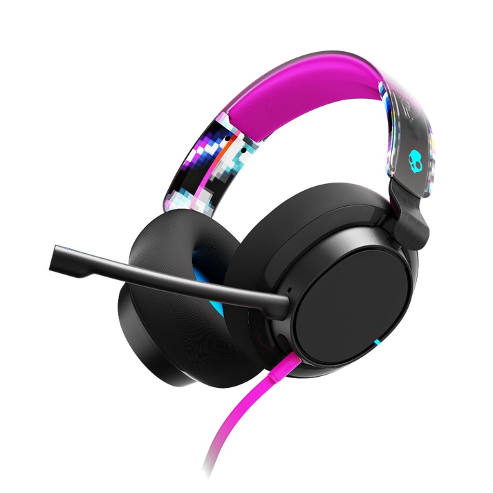 Skullcandy SLYR Pro - Cuffie da Gioco Over-Ear con Microfono AI, Suono Potente e Compatibilità Multipiattaforma