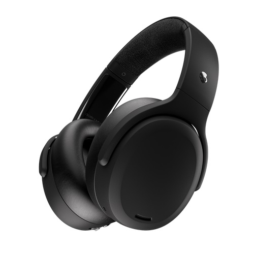 Skullcandy Crusher ANC 2 Cuffie Wireless Over-Ear con Cancellazione del Rumore, Sensory Bass, Skull-iQ, Microfono, Fino a 50 Ore di Autonomia, Compatibili con Alexa, Connessione Bluetooth - Nero