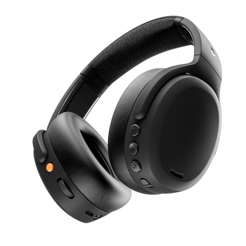 Skullcandy Crusher ANC 2 Cuffie Wireless Over-Ear con Cancellazione del Rumore, Sensory Bass, Skull-iQ, Microfono, Fino a 50 Ore di Autonomia, Compatibili con Alexa, Connessione Bluetooth - Nero
