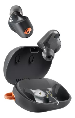 Skullcandy Sesh ANC Auricolari Wireless In-Ear con Cancellazione del Rumore, Microfono, 48 Ore di Autonomia, Impermeabilità IP67, Compatibili con iPhone e Android - Nero/Arancio