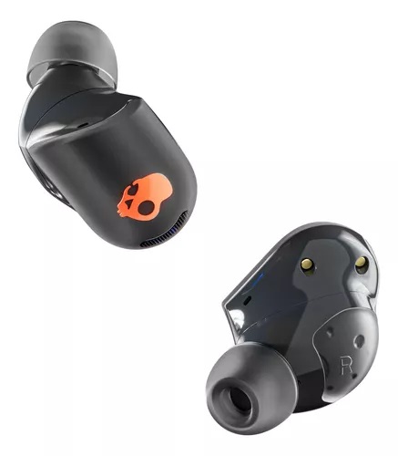 Skullcandy Sesh ANC Auricolari Wireless In-Ear con Cancellazione del Rumore, Microfono, 48 Ore di Autonomia, Impermeabilità IP67, Compatibili con iPhone e Android - Nero/Arancio