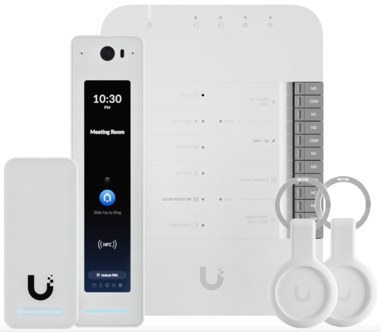 Ubiquiti G2 Starter Kit Professional - Sistema di Sicurezza e Controllo, Policarbonato (PC), Argento, Alimentazione PoE