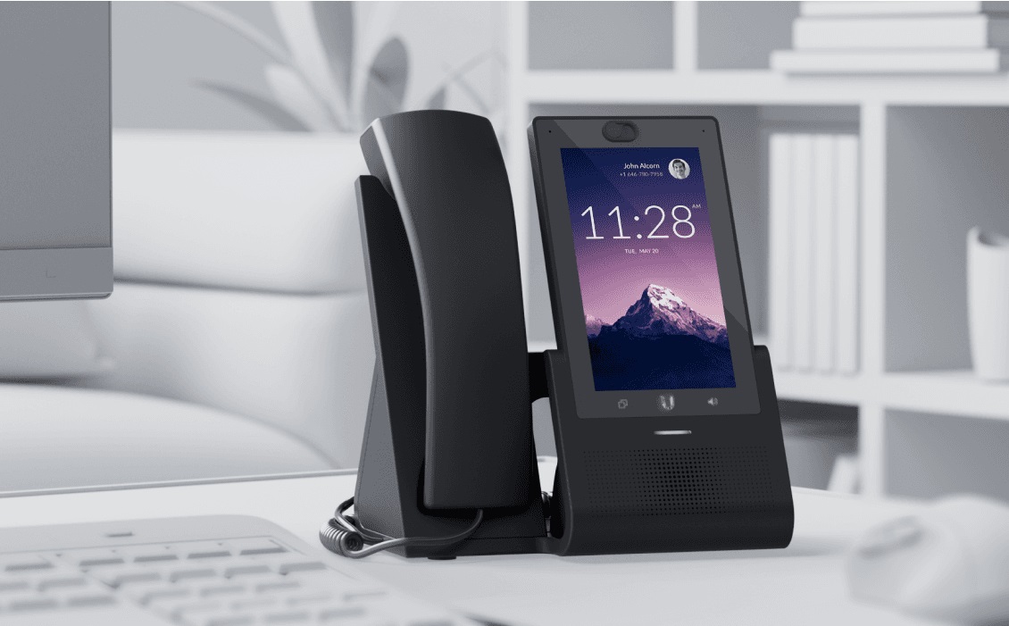 Ubiquiti Phone Touch - Telefono Intelligente Nero con Interfaccia Touch e Design Versatile