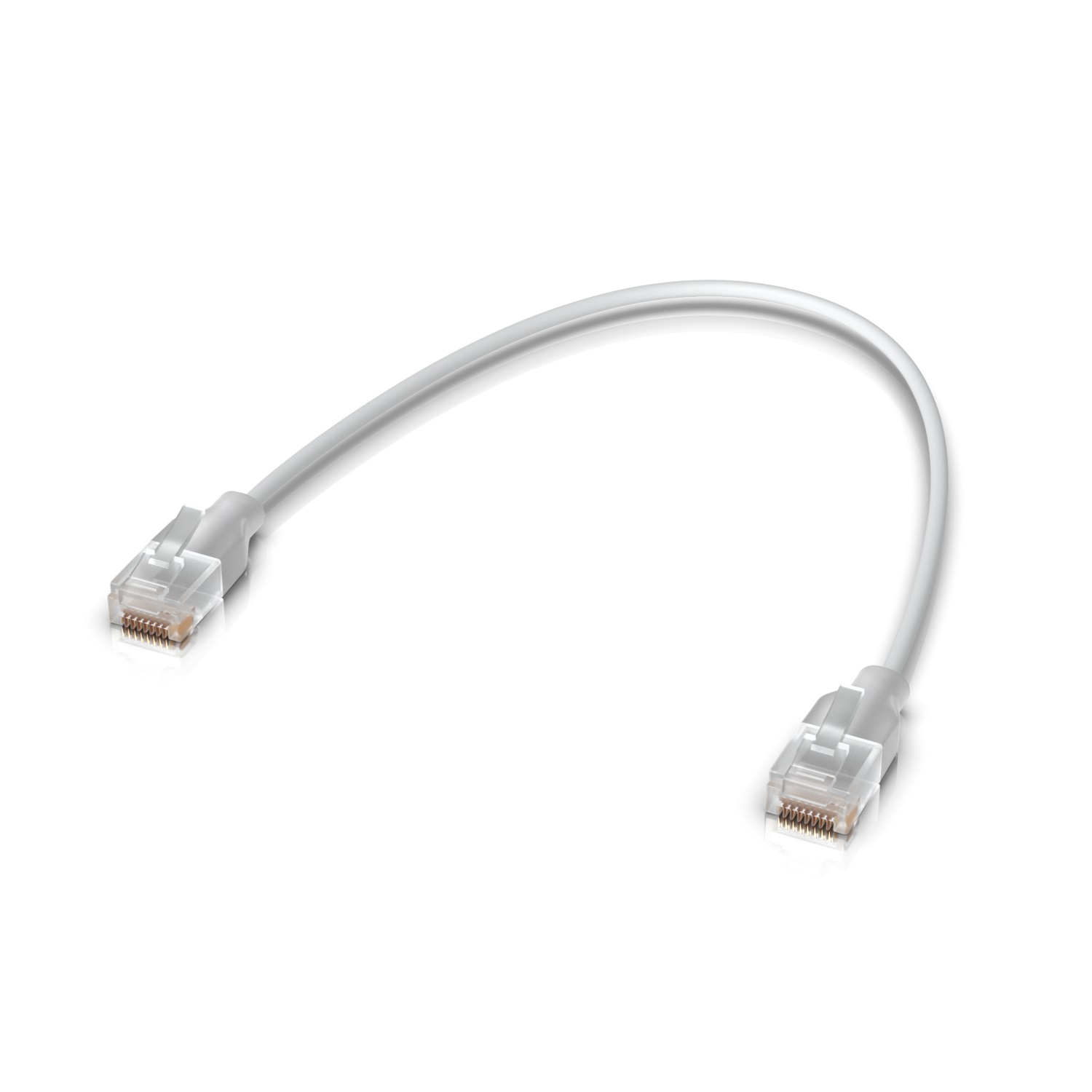 Ubiquiti UACC-Cable-Patch-EL-0.15M-W Cavo Patch Cat6 0,15 m Bianco Traslucido RJ-45 Dritto Maschio con Supporto Etherlighting