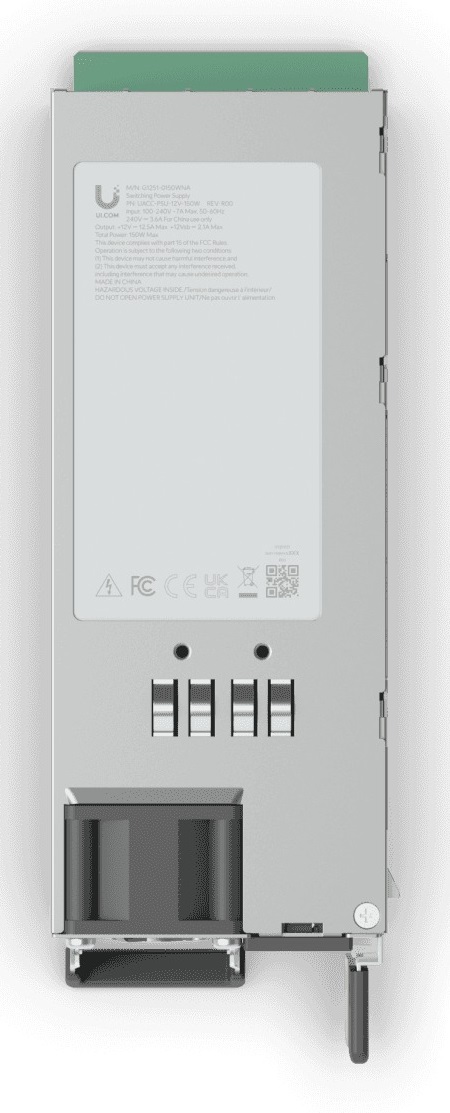 Ubiquiti UACC-PSU-12V-150W Modulo di Alimentazione Hot-Swappable 150W, Interno, 12V AC-DC