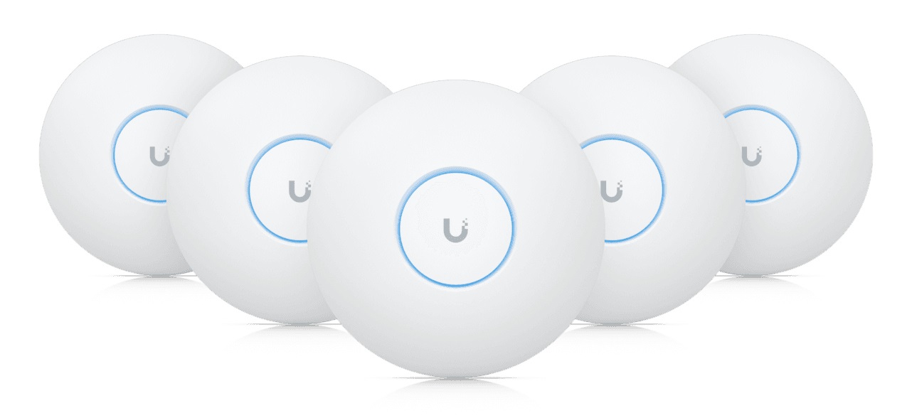 Ubiquiti U7 Pro Access Point Wi-Fi 7 5700 Mbit/s Bianco - Set di 5 con Power over Ethernet (PoE)