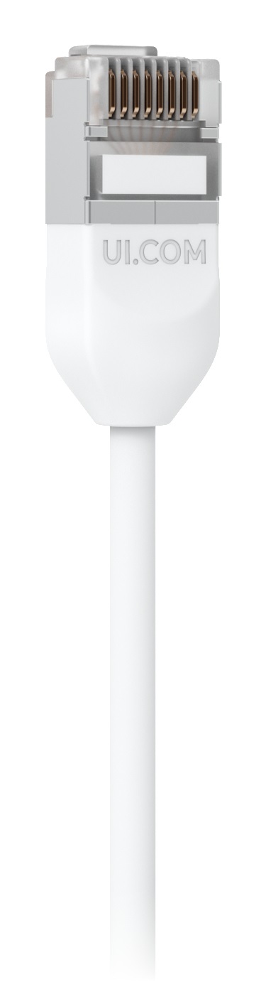 Ubiquiti Cavo di rete Bianco Cat6a 12M - Ultra-sottile, robusto e schermato per esterni, ottimizzato per 10 GbE