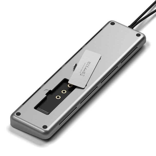 SATECHI Docking Station USB-C Doppia con 2 Porte HDMI, Display Port, 2 Porte USB-C, 2 Porte USB-A, Porta Ethernet e Slot per SSD SATA/NVMe - Compatibile con MacBook Pro/Air e Dispositivi Type-C