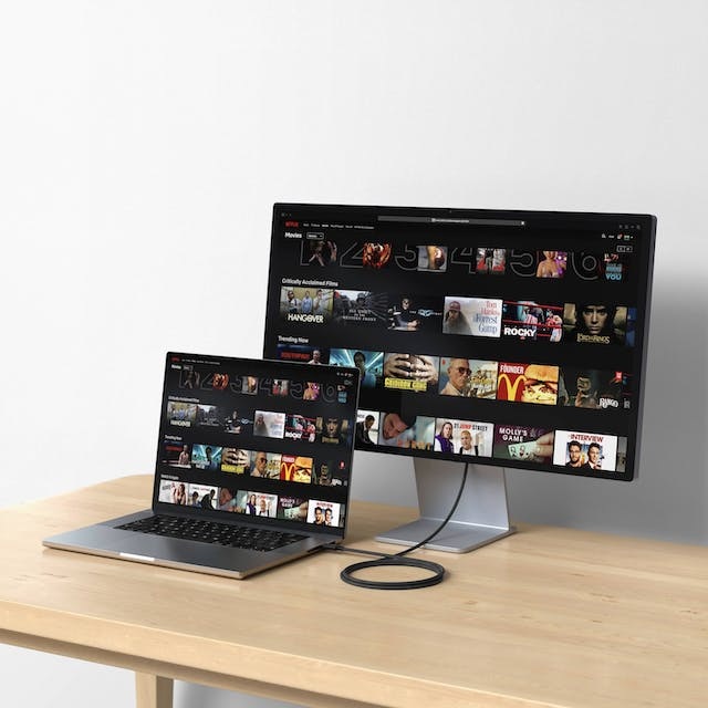 Satechi Cavo USB-C Thunderbolt 4 - 1m, Supporto 8K, Trasferimento Dati 40 Gbps, Ricarica PD 240W