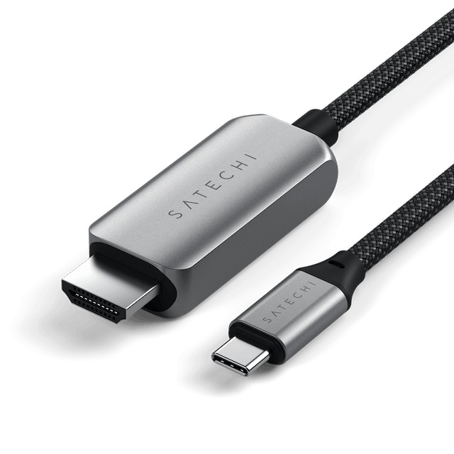 Satechi Cavo USB C a HDMI 2.1 8K - Supporto 8K a 60Hz e 4K a 120Hz, Compatibile con MacBook e iPhone 15, Lunghezza 2m