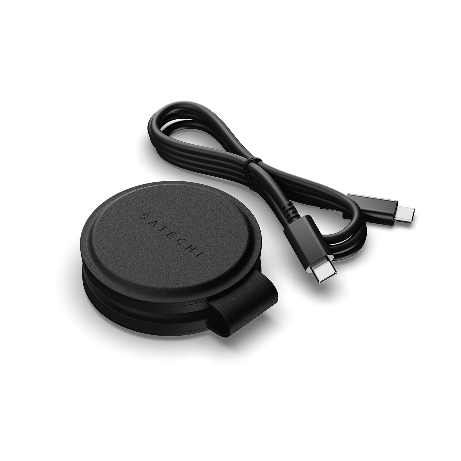 Satechi OntheGo Caricabatterie Wireless 2 in 1 - Ricarica Rapida 15W per iPhone, 5W per Apple Watch e AirPods - Compatto e Pieghevole