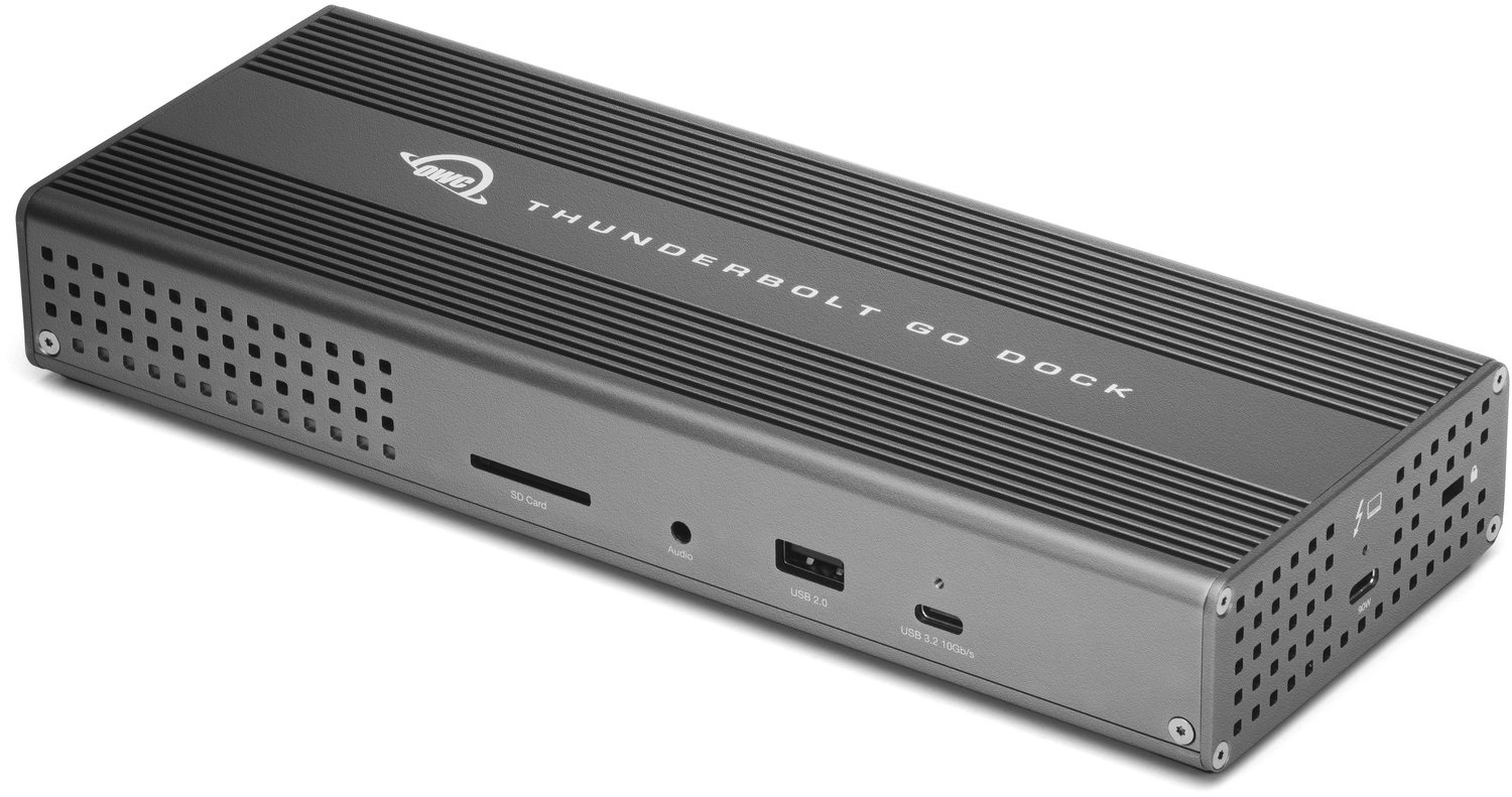 OWC Thunderbolt Go Dock - Docking Thunderbolt 4 con 11 Porte, Alimentatore Integrato e Ricarica da 90 W