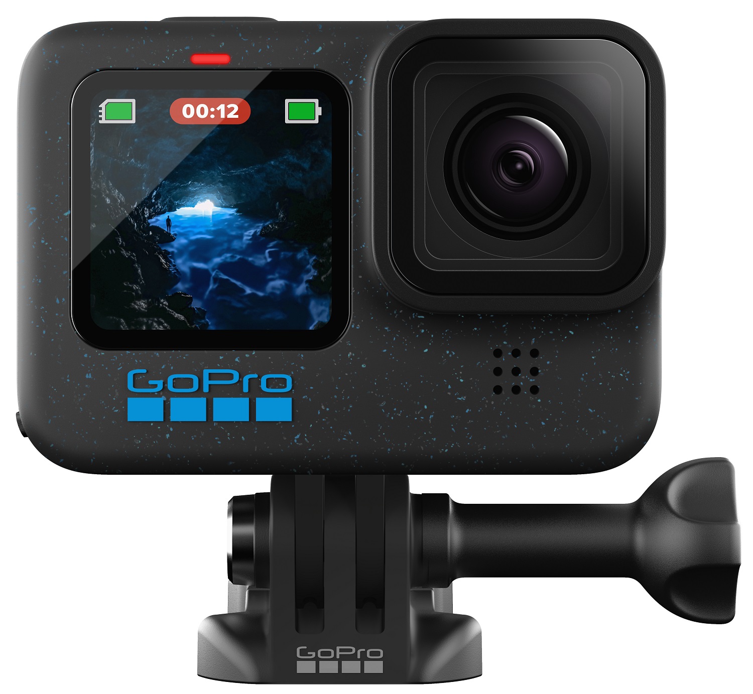 GoPro HERO12 Black - Action Camera Impermeabile 5.3K60, 27 MP, Stabilizzazione HyperSmooth, Streaming Live, Sensore CMOS
