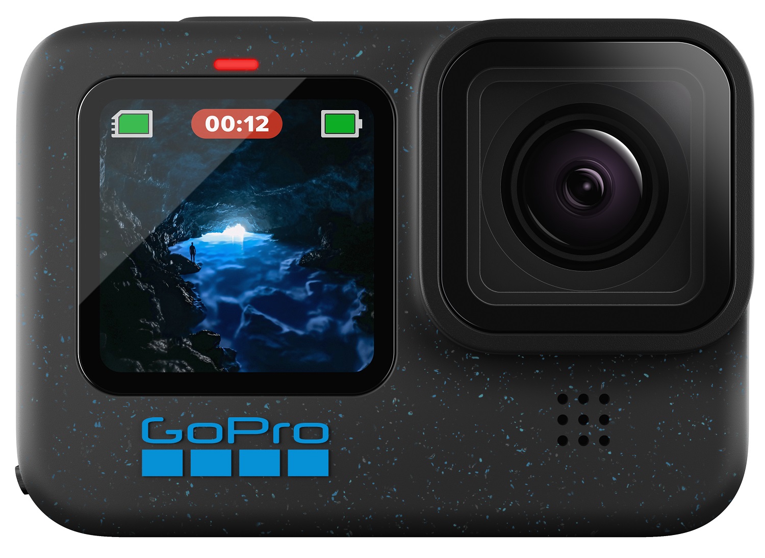 GoPro HERO12 Black - Action Camera Impermeabile 5.3K60, 27 MP, Stabilizzazione HyperSmooth, Streaming Live, Sensore CMOS