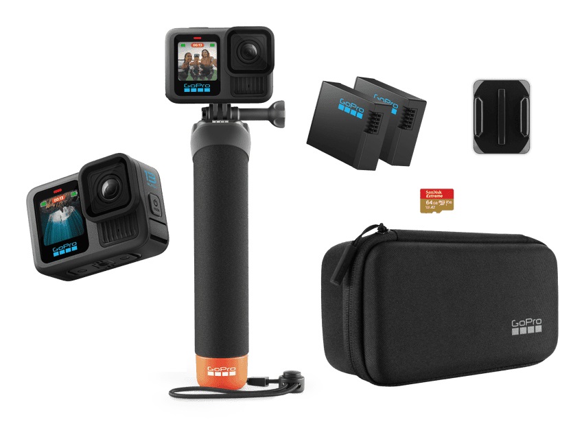 GoPro HERO13 Black - Action Camera 27,6 MP con Video 5.3K Ultra HD e Accessori Inclusi
