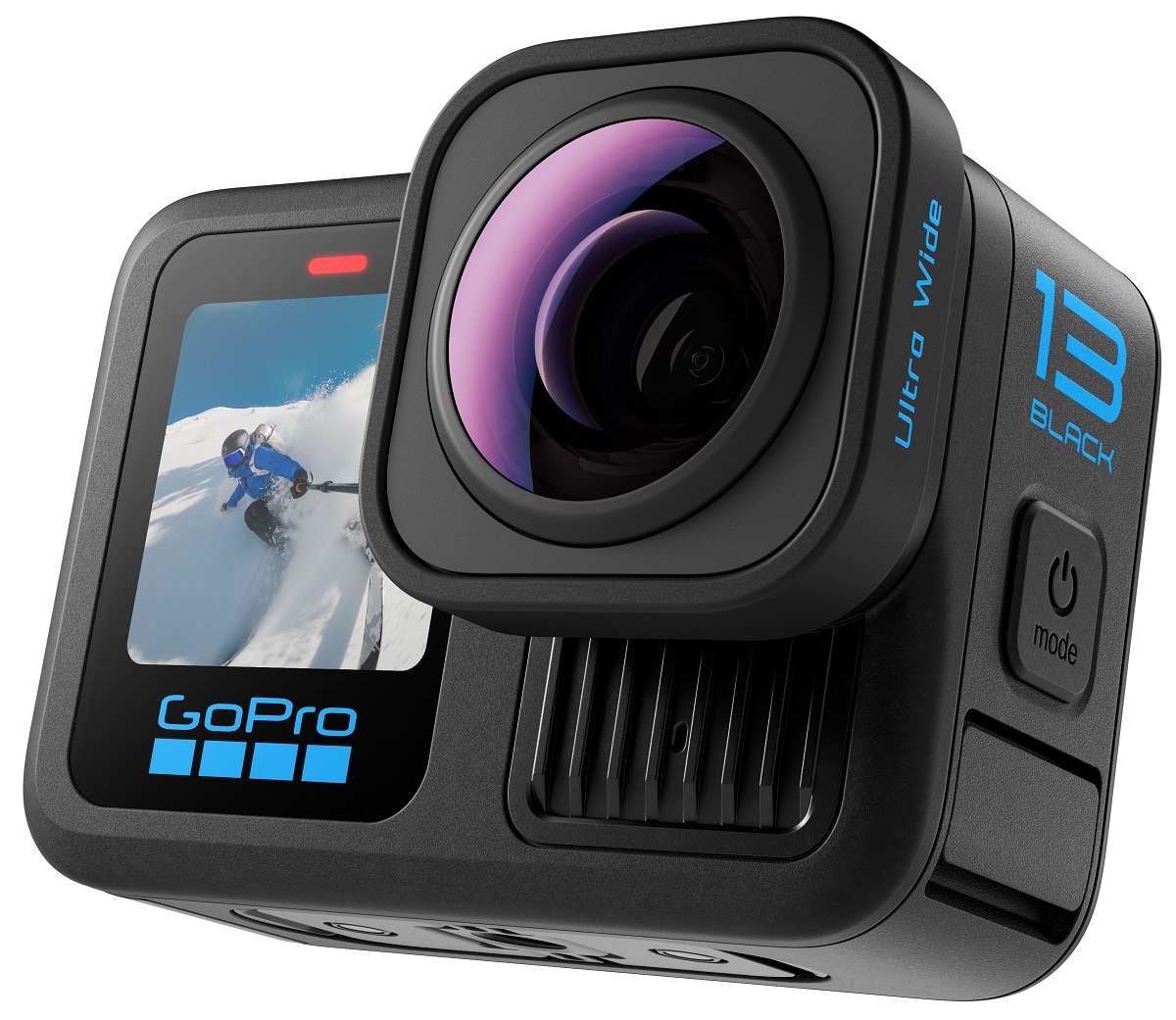GoPro HERO13 Black Ultra Wide Edition - Action camera impermeabile 5.3K60, foto 27 MP, campo visivo 177 gradi, compatibile con obiettivi HB