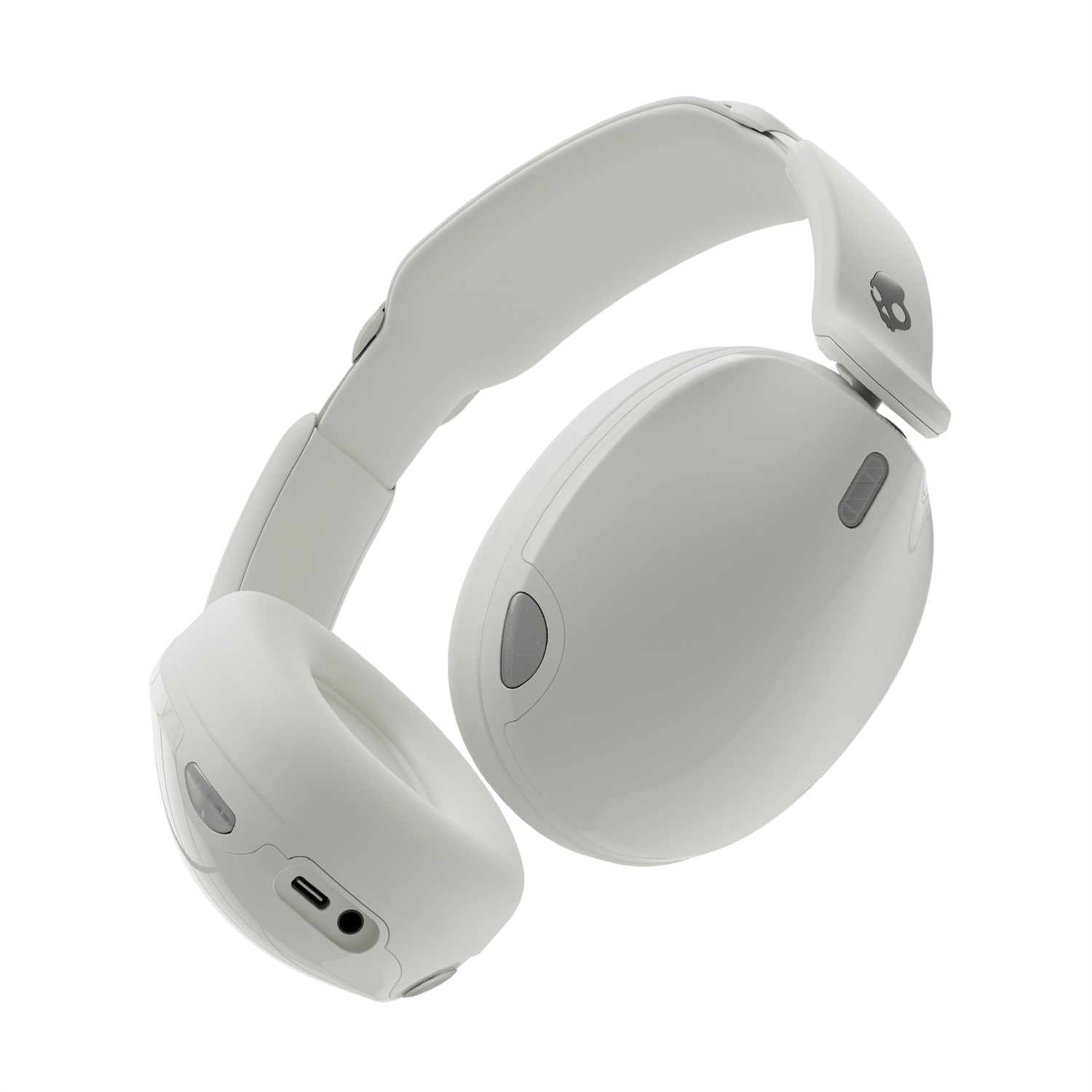 Skullcandy Hesh 540 ANC - Cuffie Wireless e Cablato, Audio 3D, Active Noise Cancellation, Bianco
