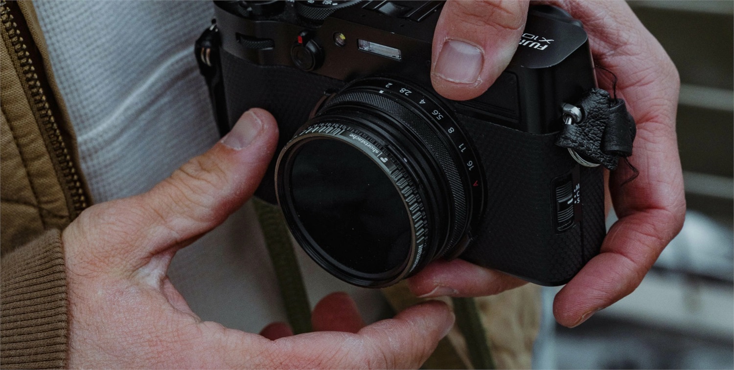 PolarPro Shortstache Filtro Fotocamera 49mm - 1/4 Strength Black Mist e Polarizzatore in Collaborazione con Garrett King