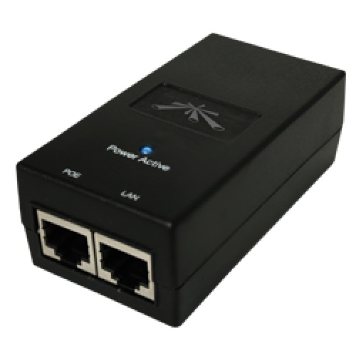 Ubiquiti POE-24-12W-G Iniettore PoE 12W con 2 x Gigabit LAN, Nero - Facile da utilizzare e Durevole