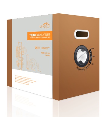 Ubiquiti TC-CARRIER Cavo di Rete Grigio 304,8 m Cat5e Outdoor con Placcatura in Rame e Velocità di Trasferimento Dati 1000 Mbit/s