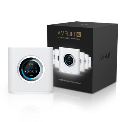 Ubiquiti AmpliFi HD Mesh Router Dual Band Bianco - 5 Porte Gigabit Ethernet, Wi-Fi 5 (802.11ac), Velocità fino a 1750 Mbit/s