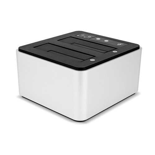 OWC OWCTCDRVDCK Docking Station per HDD/SSD USB 3.2 Gen 2 Type-C, Dual Drive Bay, Compatibile con Mac e PC, Nero e Argento