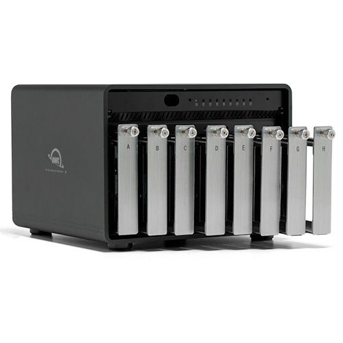 OWC ThunderBay 8 - Box Esterno Nero, 8-Bay Thunderbolt 3 Storage Enclosure, RAID Ready, 0 TB