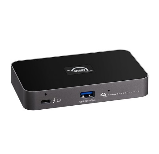 OWC Thunderbolt Hub OWCTB4HUB5P - Docking Station con 4 porte Thunderbolt 4 e USB-A, LED regolabile, Sicurezza Kensington, Compatibile Mac e Windows