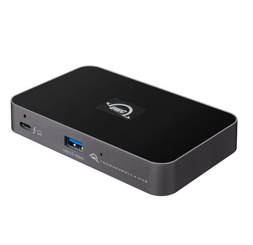OWC Thunderbolt Hub OWCTB4HUB5P - Docking Station con 4 porte Thunderbolt 4 e USB-A, LED regolabile, Sicurezza Kensington, Compatibile Mac e Windows