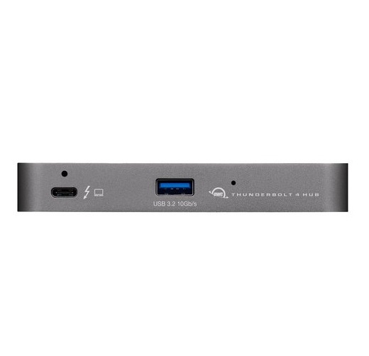 OWC Thunderbolt Hub OWCTB4HUB5P - Docking Station con 4 porte Thunderbolt 4 e USB-A, LED regolabile, Sicurezza Kensington, Compatibile Mac e Windows