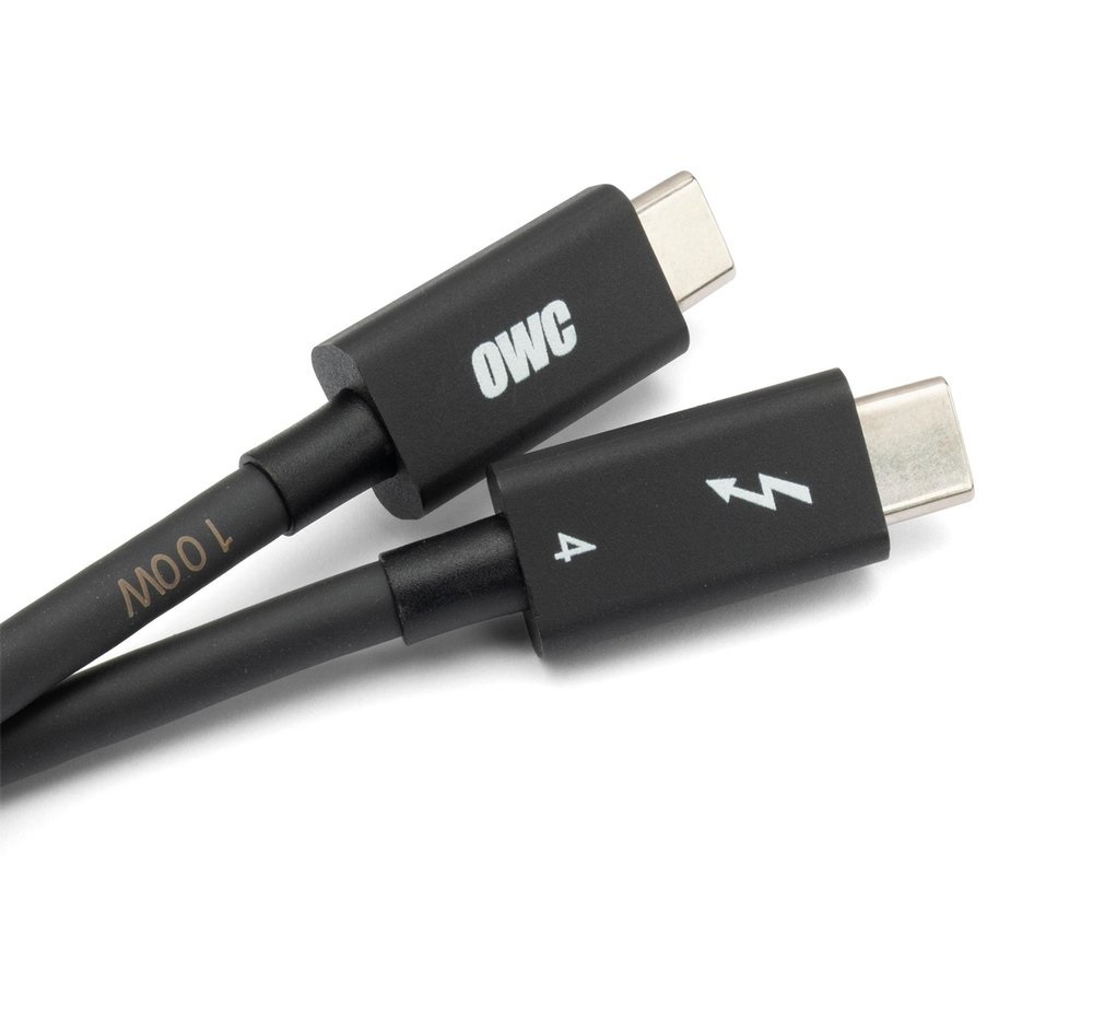 OWC OWCCBLTB4C2.0M Cavo Thunderbolt 2 m 40 Gbit/s Nero - Compatibile con Thunderbolt 3