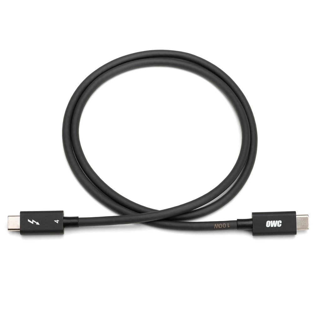 OWC OWCCBLTB4C2.0M Cavo Thunderbolt 2 m 40 Gbit/s Nero - Compatibile con Thunderbolt 3
