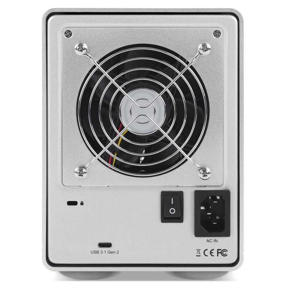 OWC Mercury Elite Pro Quad Box Esterno HDD/SSD Bianco 2.5/3.5 con Funzionalità SoftRAID e Supporto RAID 4 Bay