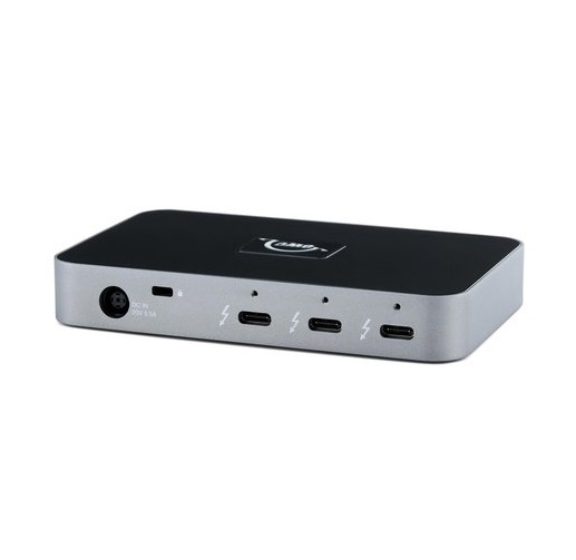 OWC Hub Thunderbolt 4 con 5 porte - Docking Station per Laptop, 60W di Ricarica, Compatibile con M1/M2 Macs e Thunderbolt 4 PC, Colore Grigio