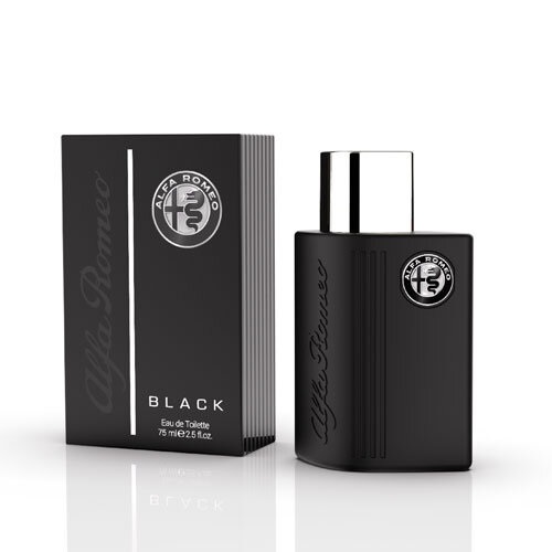 Alfa Romeo Black Eau de Toilette Uomo 75ml - Fragranza Carismatica e Sportiva
