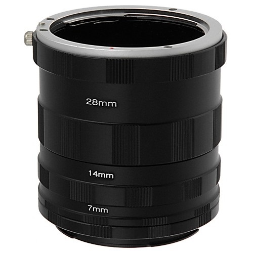 Fotodiox Set di Tubi di Prolunga Macro per Canon EOS - 3 Pezzi per Fotografia Ravvicinata